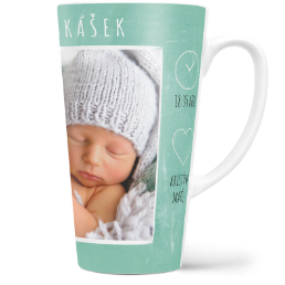 Fotohrnek latte velký - originální dárek - Baby boy
